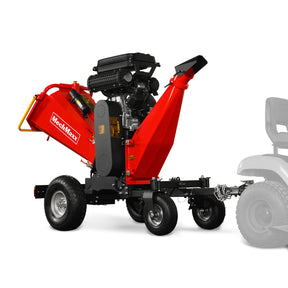 8 inch ZONSEN E-Start 1000cc 35hp Gas Powered 4 - Wheel Drum Wood Chipper with Taillight ,  B200