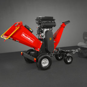 8 inch ZONSEN E-Start 1000cc 35hp Gas Powered 4 - Wheel Drum Wood Chipper with Taillight ,  B200