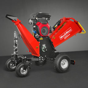 8 inch HONDA E-Start 688cc 22hp Gas Powered 4 - Wheel Drum Wood Chipper with Taillight ,  B200