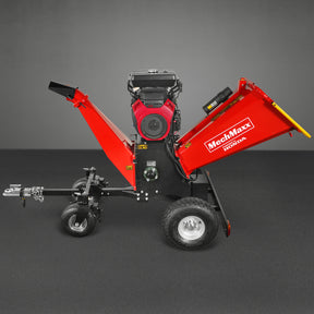 8 inch HONDA E-Start 688cc 22hp Gas Powered 4 - Wheel Drum Wood Chipper with Taillight ,  B200