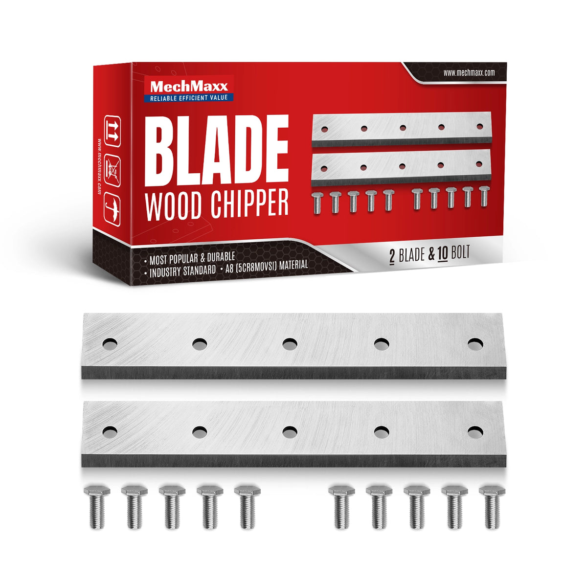 ( 1 Pack / 2 Pcs ) Blade for Wood Chipper B200 (SKU: 110810;110811)