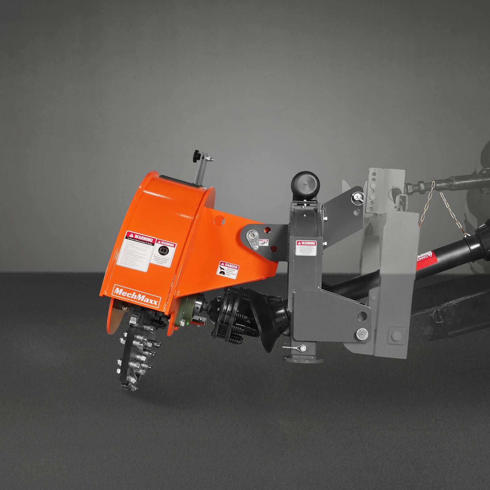3-Point PTO Stump Grinder with 44 Carbide Teeth (PTO Shaft Included with Slip Clutch),  for 35-80HP Tractor,  SG28