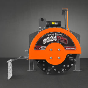 3-Point PTO Stump Grinder with 34 Carbide Teeth (PTO Shaft Included with Slip Clutch),  for 15-45HP Tractor,  SG24PRO