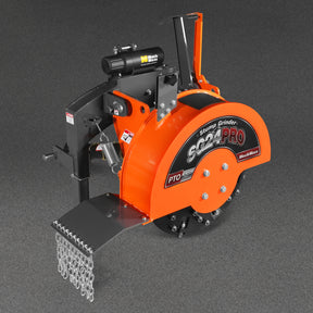 3-Point PTO Stump Grinder with 34 Carbide Teeth (PTO Shaft Included with Slip Clutch),  for 15-45HP Tractor,  SG24PRO