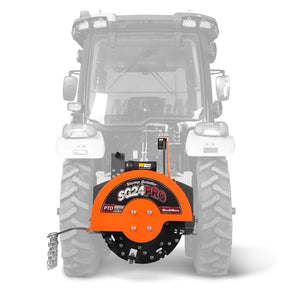 3-Point PTO Stump Grinder with 34 Carbide Teeth (PTO Shaft Included with Slip Clutch),  for 15-45HP Tractor,  SG24PRO