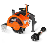 3-Point PTO Stump Grinder with 34 Carbide Teeth (PTO Shaft Included with Slip Clutch),  for 15-45HP Tractor,  SG24PRO