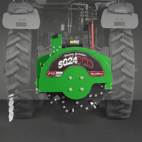 3-Point PTO Stump Grinder with 34 Carbide Teeth (PTO Shaft Included with Slip Clutch),  for 15-45HP Tractor,  SG24PRO