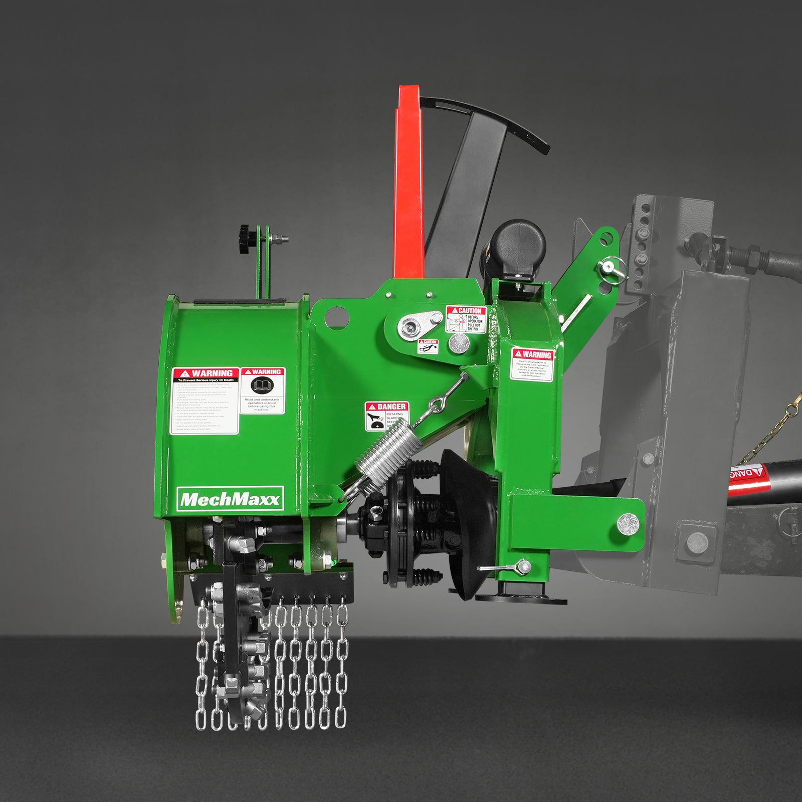 3-Point PTO Stump Grinder with 34 Carbide Teeth (PTO Shaft Included with Slip Clutch),  for 15-45HP Tractor,  SG24PRO
