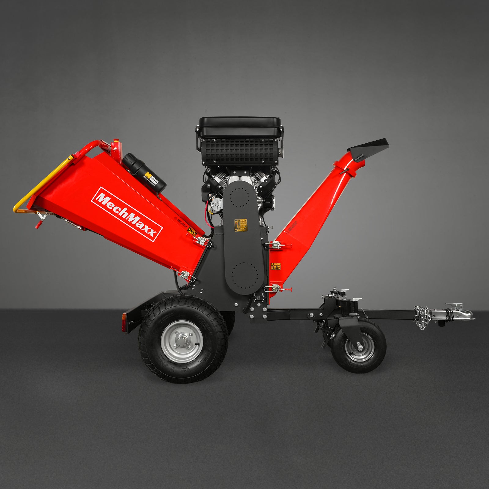 8 inch ZONSEN E-Start 1000cc 35hp Gas Powered 4 - Wheel Drum Wood Chipper with Taillight ,  B200