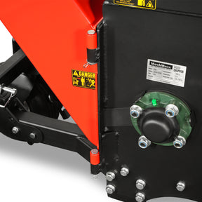 8 inch ZONSEN E-Start 1000cc 35hp Gas Powered 4 - Wheel Drum Wood Chipper with Taillight ,  B200