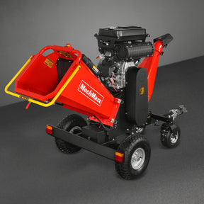 8 inch ZONSEN E-Start 1000cc 35hp Gas Powered 4 - Wheel Drum Wood Chipper with Taillight ,  B200