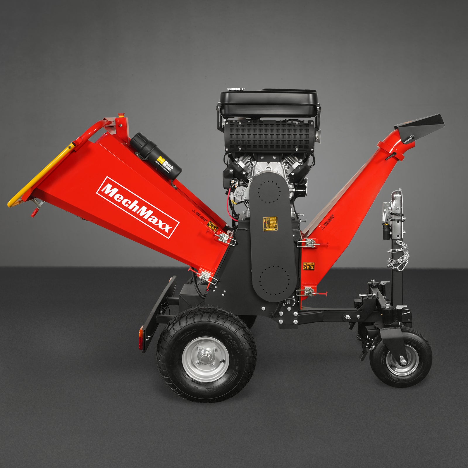 8 inch ZONSEN E-Start 1000cc 35hp Gas Powered 4 - Wheel Drum Wood Chipper with Taillight ,  B200